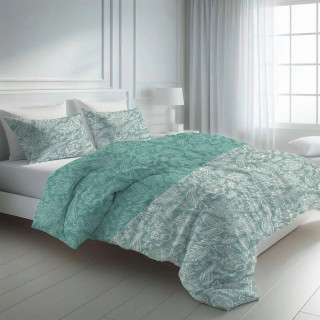 Единично спално бельо Meko Turquoise