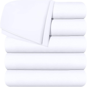 Пакет от 6 броя памучни хотелски пликове за завивка