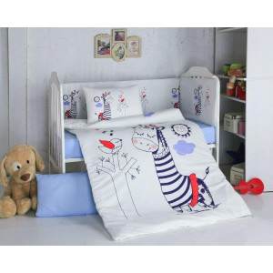 Бебешки спален комплект Жиравче - Ранфорс