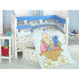 Бебешки спален комплект от Ранфорс - Щастие