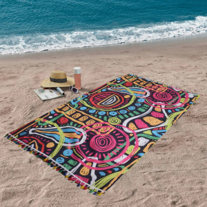 Плажна кърпа Абстракт 100х170 см. Плажна кърпа Абстракт 100х170 см.