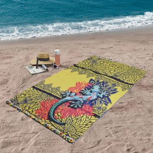 Плажна кърпа Гущер 100х170 см. Плажна кърпа Гущер 100х170 см.