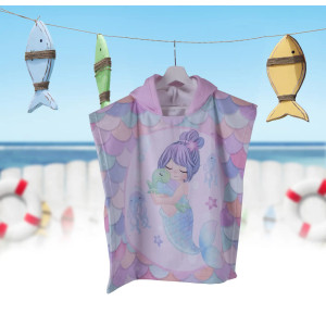 Детско пончо Mermaid L Детско пончо Mermaid L