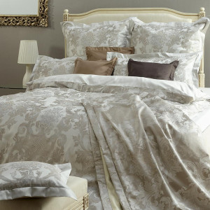 Лукс спално бельо Антично Сребро от Мако сатен - 5 части
