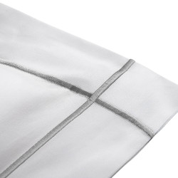 Двоен спален комплект White Silver - Памучен сатен