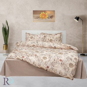 Единично спално бельо Spring Beige - Памучен сатен Единично спално бельо Spring Beige - Памучен сатен