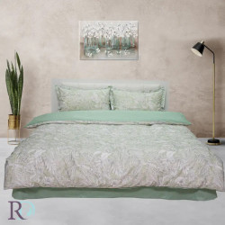 Единично спално бельо Spring Green - Памучен сатен