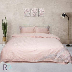 Премиум спално бельо Rainbow Pink - Памучен сатен Премиум спално бельо Rainbow Pink - Памучен сатен