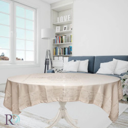 Непромокаема покривка за маса Beige - 160х220 см.