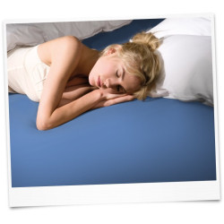 Луксозен чаршаф с ластик Bella Donna 180х200 см. Azure