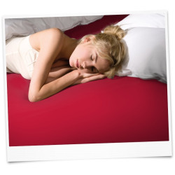 Луксозен чаршаф с ластик Bella Donna 120х200 см. Red