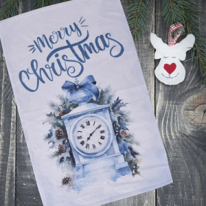 Декоративна кърпа Часовник - 30х50 см.