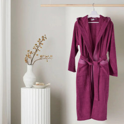 Модерен халат с качулка Trend Малина М
