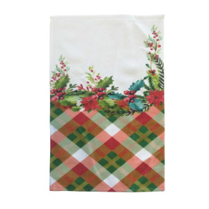 Кърпа с коледен десен - Каре