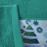 Хавлиена кърпа с коледен десен Christmas trees