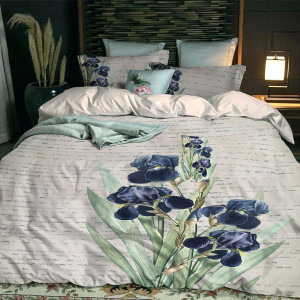 Единичен спален комплект от Ранфорс - Ирис