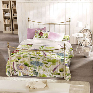 Спален комплект от 5 части Цветя - Ранфорс