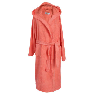 Халат за баня в цвят корал - Меми Халат за баня в цвят корал - Меми