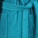 Халат за баня в цвят тюркоаз - Меми