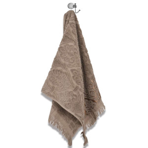 Бежова хавлиена кърпа с ресни 70/140 - Арт Бежова хавлиена кърпа с ресни 70/140 - Арт