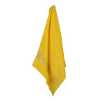 Памучна хавлиена кърпа с бродерия 70/140 Yellow
