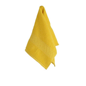 Памучна хавлиена кърпа 30/50 Тера Жълта Памучна хавлиена кърпа 30/50 Тера Жълта