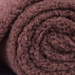 Топло полиестерно одеяло в светло кафяво - Лея
