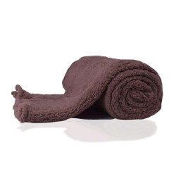 Топло полиестерно одеяло в светло кафяво - Лея