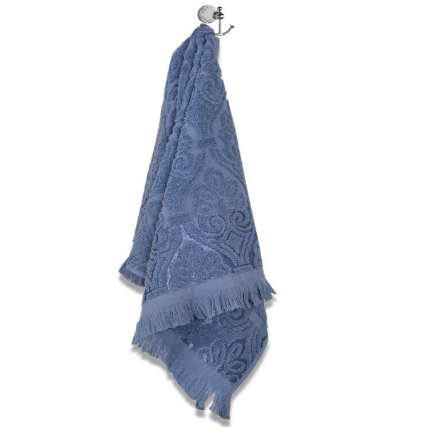 Памучна хавлиена кърпа за тяло - Арт синьо