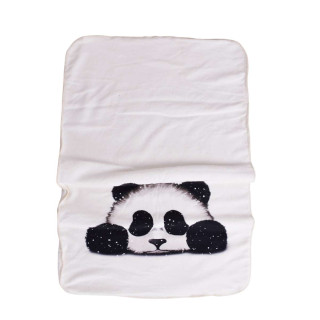 Нежно одеяло за бебе - Спяща панда