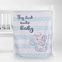 Нежно одеяло за бебе - Слонче