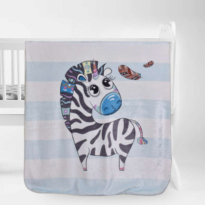 Нежно одеяло за бебе - Zebra Нежно одеяло за бебе - Zebra