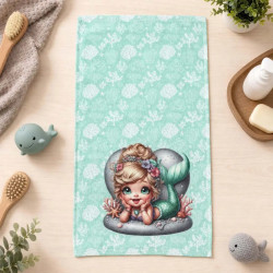 Детска хавлиена кърпа Mermaid с цветен DF печат