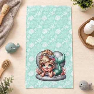 Детска хавлиена кърпа Mermaid с цветен DF печат