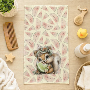 Малка детска кърпа Small Squirrel с DF печат