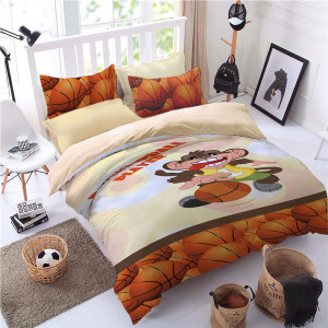 Детско спално бельо от ранфорс Баскетбол