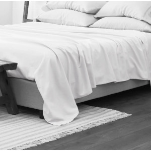 Бял долен чаршаф 150х240 см. - Ранфорс