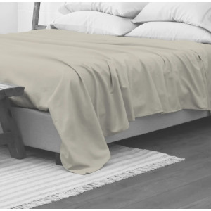 Долен чаршаф Екрю 150х240 см. - Ранфорс