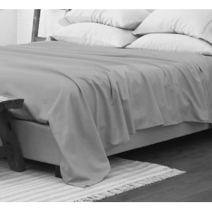 Сив долен чаршаф 220х240 см. - Ранфорс Сив долен чаршаф 220х240 см. - Ранфорс