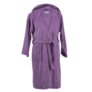 Памучен халат за баня - лилав Памучен халат за баня - лилав