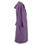 Памучен халат за баня - лилав