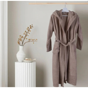 Бежов халат L с качулка STIL Бежов халат L с качулка STIL