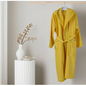 Жълт халат L с качулка STIL Жълт халат L с качулка STIL