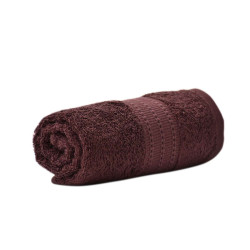 Памучна хавлиена кърпа за баня Диана - Тъмно кафяво