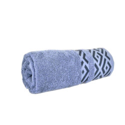 Синя хавлиена кърпа Алия - среден размер