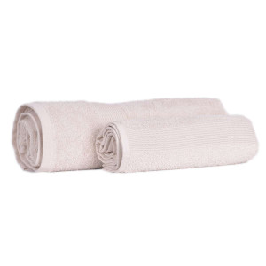 Памучна хавлиена кърпа за лице и ръце - Екрю Памучна хавлиена кърпа за лице и ръце - Екрю