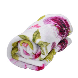 Красиво топло одеяло с флорален принт 120/150