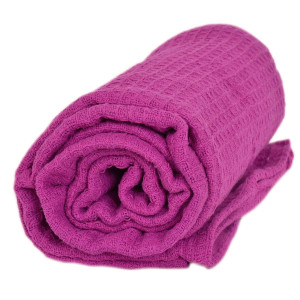 Лилаво Вафел одеяло от 100% Памук