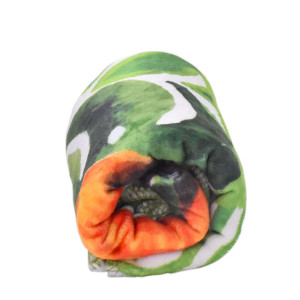 Красиво топло одеяло с принт 120/150 - Parrot