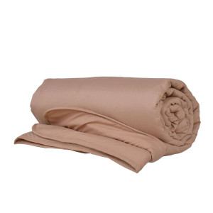 Бежова олекотена завивка от микрофибър 150/210 с двойна вата  